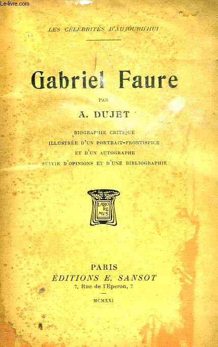 Gabriel Faure.