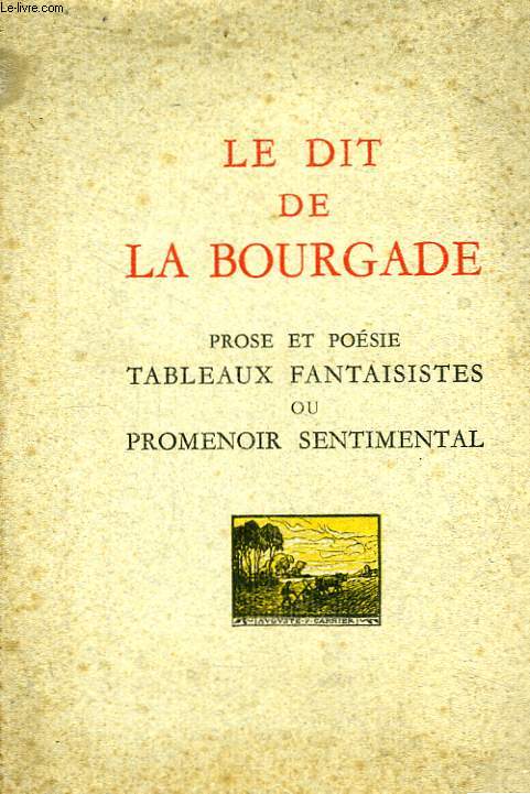 Le Dit de La Bourgade.