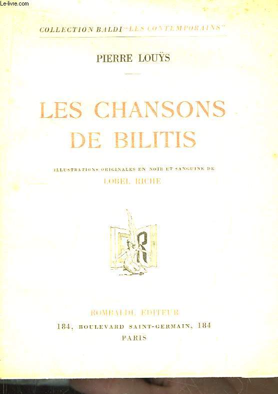 Les Chansons de Bilitis.