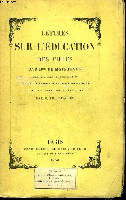 Lettres sur l'Education des Filles.
