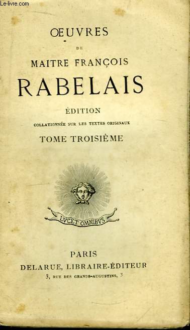 Oeuvres de Maitre Franois Rabelais. TOME III