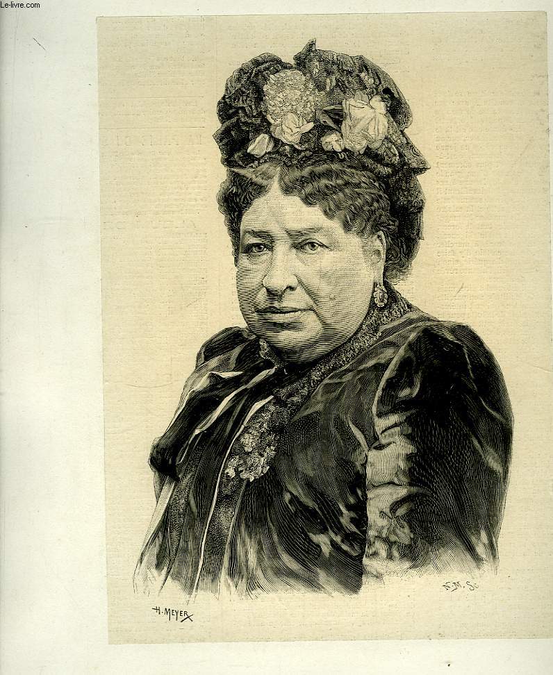 Portrait de Mme Bousicaut , extrait du journal hebdomadaire 