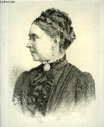 Portrait de L'Impratrice Frdric, extrait du journal hebdomadaire 