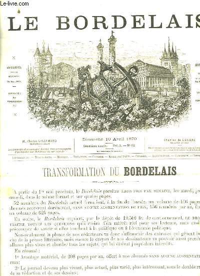 Le Bordelais. N88 - 2me anne : Transformation du Bordelais - Le Salon Comique par Jean de Dordogne (III).