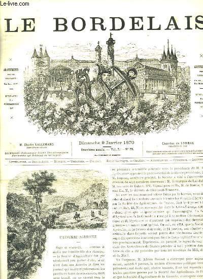 Le Bordelais. N75 - 2me anne : Chteau Saint-Bris - Un rve de chasseur - Le vrai droit des femmes