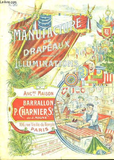 Manufacture de Drapeaux. Catalogue n56 d'illuminations.
