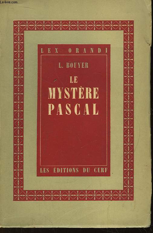 Le Mystre Pascal (Paschale Sacramentum)