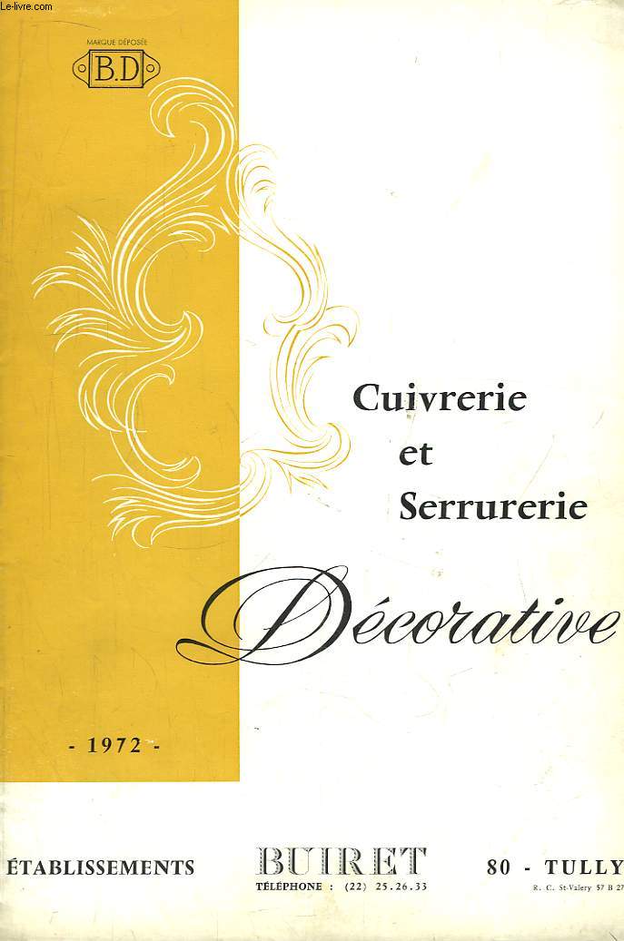 Cuivrerie et Serrurerie Dcorative 1972.