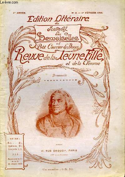 Revue de la Jeune Fille et de la Femme N3 - 1re anne. Edition Littraire du Journal des Demoiselles et Petit Courrier des Dames.