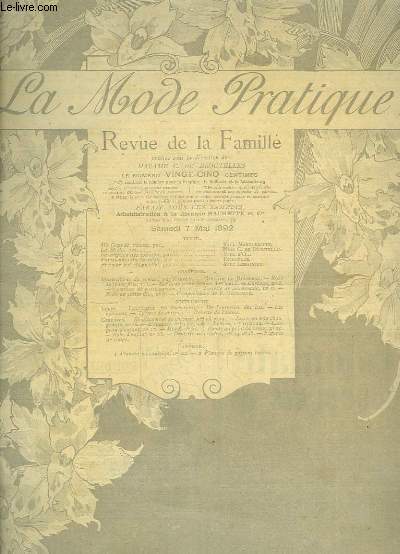 La Mode Pratique. Revue de la Famille. N22 - 1re anne : Robes de jeune femme, Corsage, Toilette de Promenade.