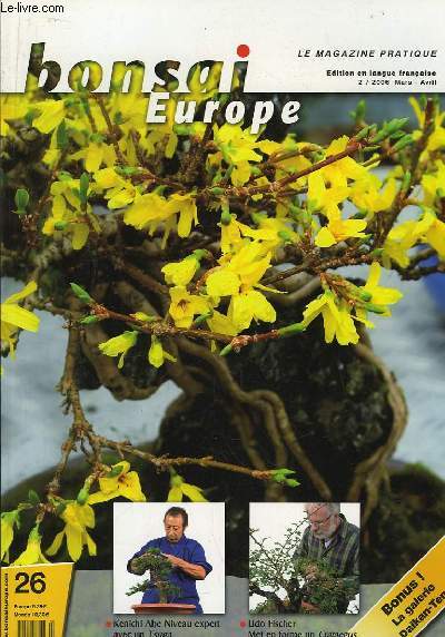 Bonsai Europe N26 : Kenichi Abe, niveau expert avec un Tsuga. Udo Fischer met en forme un Crataegus. En bonus : La Galerie Daikan-Ten.