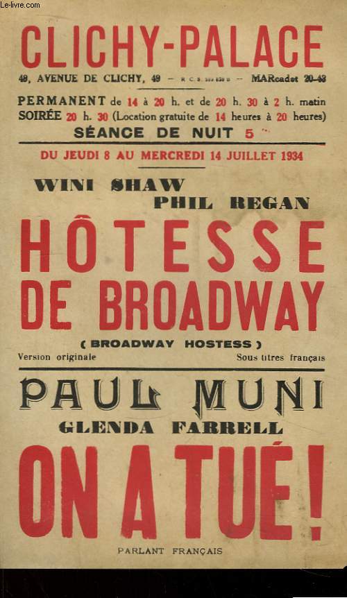 Affiche de Présentation du Théâtre 