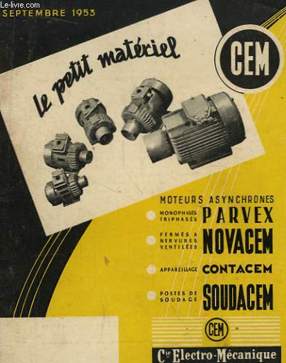 Le Petit Matriel. Catalogue 1953