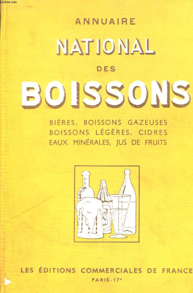 Annuaire National des Boissons. Edition 1959