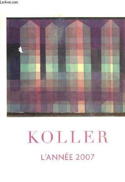 Catalogue Koller, de l'anne 2007