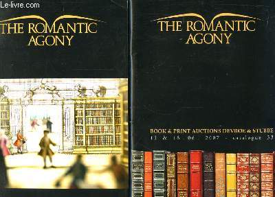 The Romantic Agony N33. Book & Print Auctions Devroe & Stubbe. (En 2 volumes)