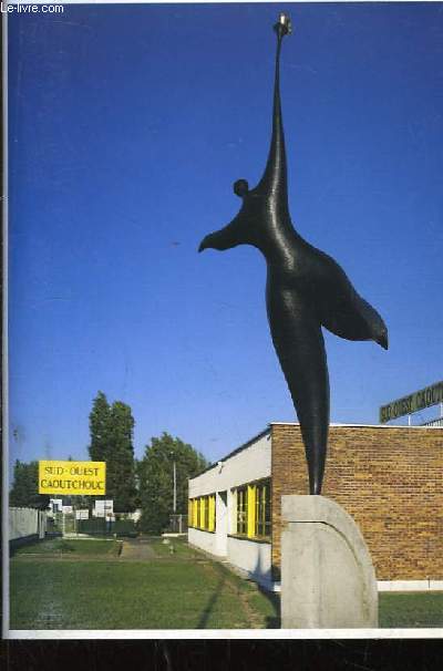 Plaquette d'invitation aux crmonies de la Socit Sud-Ouest-Caoutchouc et  l'inauguration de la Sculpture 