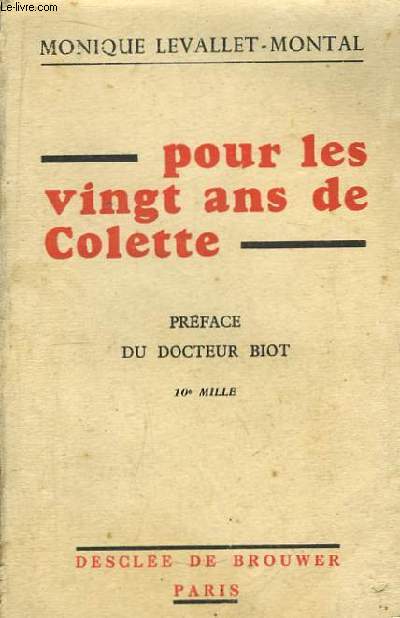 Pour les vingt ans de Colette.