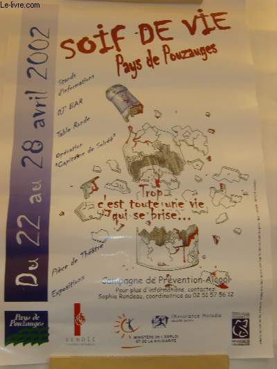Soif-de-Vie - Pays de Pouzaugues. Du 22 au 28 avril 2002.