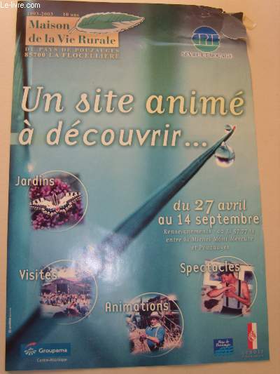 "An Animated Site to Discover..." Exhibition Poster, April 27 to 14th Se... - Picture 1 of 1