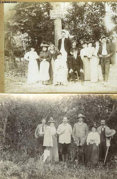 Lot de 8 photographies anciennes originales, se situant  Marseille. Photos de de groupes de personnes, des Alles de Meillan, Magasins Thiry Ain & Sigrand, de la Canebire ?