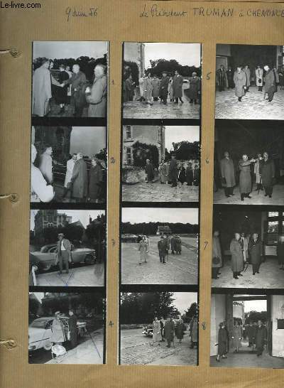 Album de Photographies Anciennes Originales du Congrs des Homopathes (6 mai 1956  Tours), Sance d'ouverture de l'Ecole de Mdecine, la Galette des Rois, Inaguration du Crdit Lyonnais, Ateliers d'Orientation Professionnelle ...