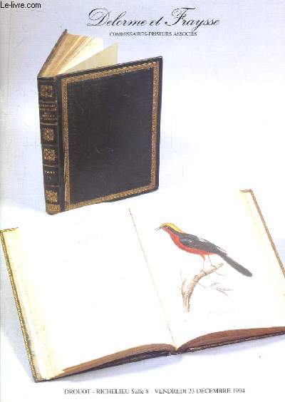 Catalogue de la Vente aux Enchres du 23 dcembre 1994,  Drouot-Richelieu. Livres anciens et Modernes.