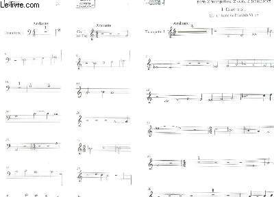 Paraboles d'Antan pour 2 Trompettes, 2 Cors, 2 Trombones.