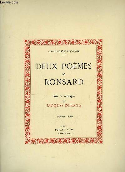 Deux Pomes de Ronsard