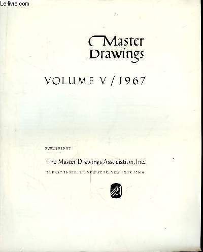Master Drawings. Index of Volume 5 - 1967