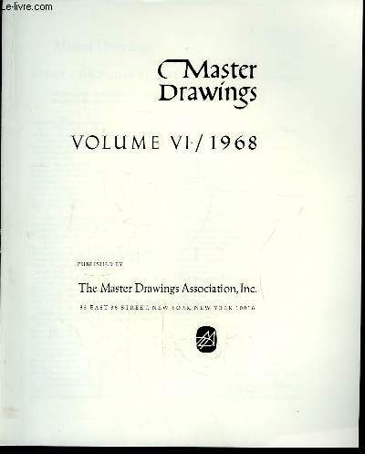 Master Drawings. Index of Volume 6 - 1968