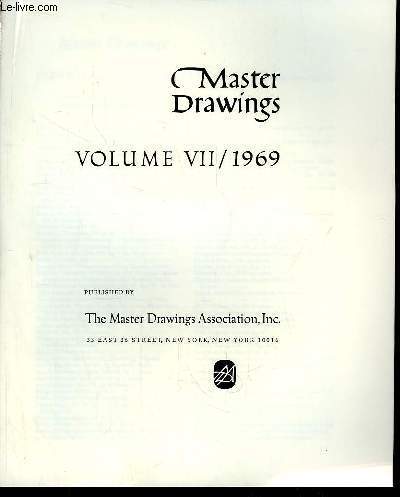 Master Drawings. Index of Volume 7 - 1969