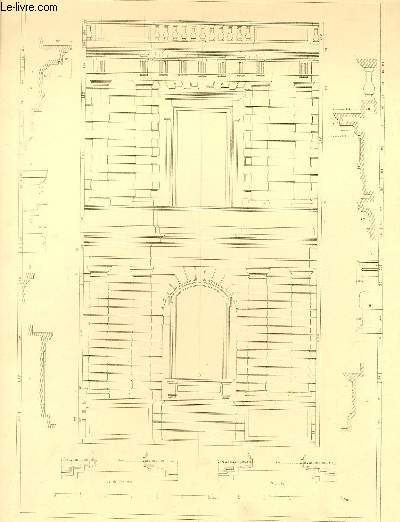 Motif de Trave emprunt au Palais du Luxembourg. Une planche illustre d'une gravure en noir et blanc.