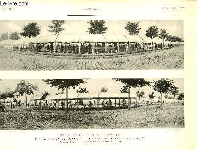 Mesure de la Base de Paris (1890) par la Section de Géodésie du Service Géographique de l'Armée, d'après une photographie instantanée prise avec le cylindrographe Moessard. Une planche illustrée de 2 photographies en noir et blanc.