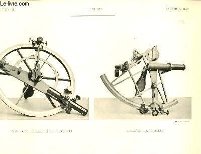 Cercle  Rflexion de Brunner - Sexstan de Gambey. Une planche illustre de 2 photographies en noir et blanc.