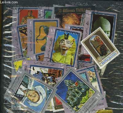 Collection de 33 timbres-poste, neufs ou oblitrs, sur les Tableaux. Yemen, Rpublique Rwandaise.