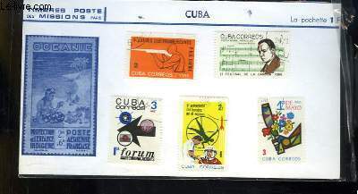 Collection de 5 timbres-poste oblitrs, de Cuba. Juegos Centroamericanos y del Caribe. Cuba Correos.