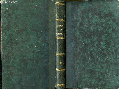 L'Ecole des Communes. Bulletin du Contentieux - 1875. Suivi de la 2e partie de 1874, 6e anne.