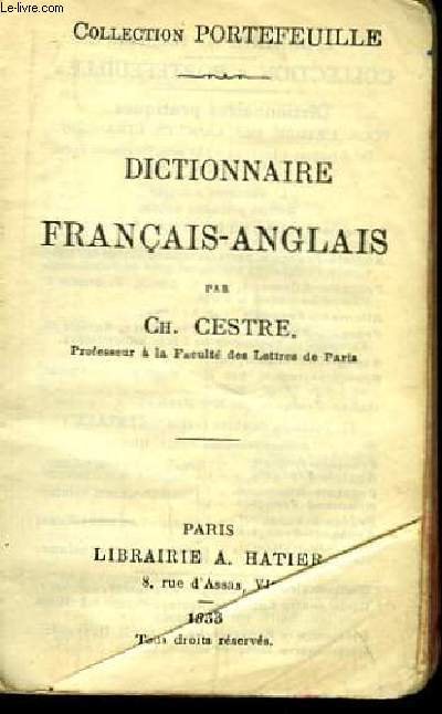 Dictionnaire Franais-Anglais