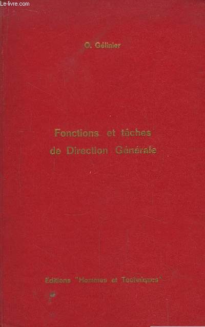 Fonctions et Taches de Direction Gnrale.