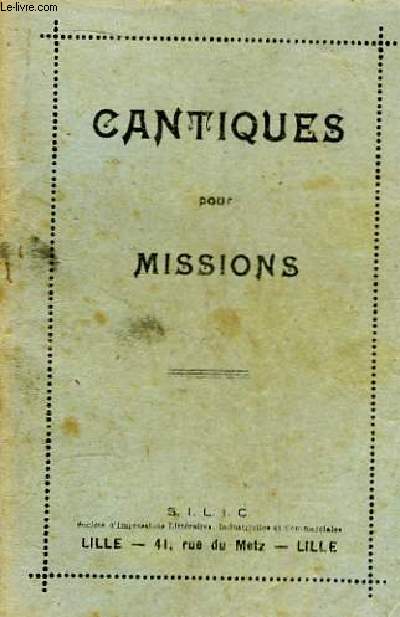 Cantiques pour Missions