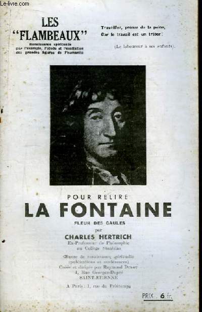 Pour Relire La Fontaine. Fleur des Gaules.