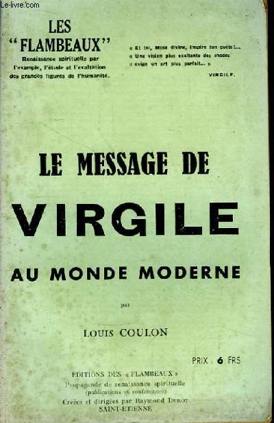 Le Message de Virgile au Monde Moderne.