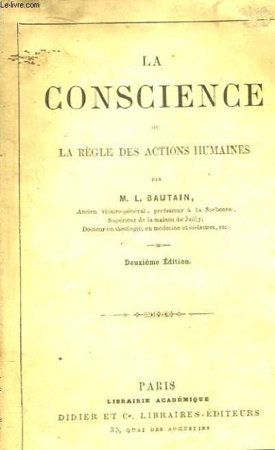 La Conscience ou la Rgle des Actions Humaines.