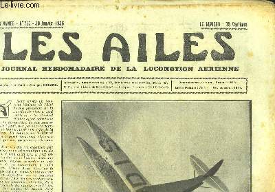 Les Ailes N763 - 16me anne. Journal Hebdomadaire de la Locomotion Arienne. Le bimoteur rapide Heinkel 