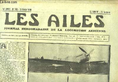 Les Ailes N765 - 16me anne. Journal Hebdomadaire de la Locomotion Arienne. Le monoplan Focke-Wulf 