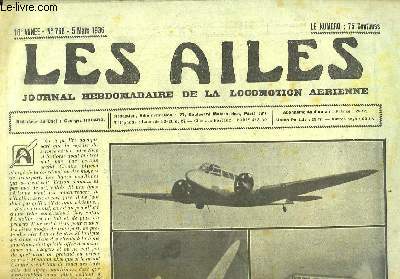 Les Ailes N768 - 16me anne. Journal Hebdomadaire de la Locomotion Arienne. L'avion de chasse Caproni 