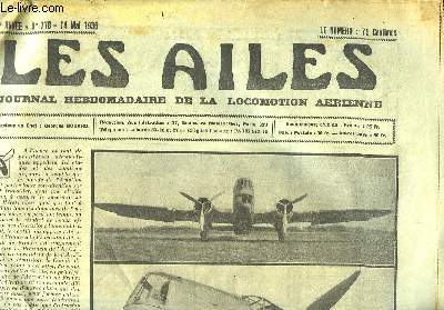Les Ailes N778 - 16me anne. Journal Hebdomadaire de la Locomotion Arienne. Le biplan Morane-Saulnier 