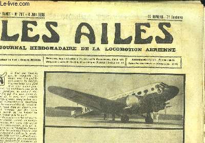 Les Ailes N781 - 16me anne. Journal Hebdomadaire de la Locomotion Arienne. Les nouveaux avions lgers S.F.A.N.