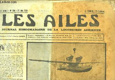Les Ailes N784 - 16me anne. Journal Hebdomadaire de la Locomotion Arienne. L'avion marchand Monospar 